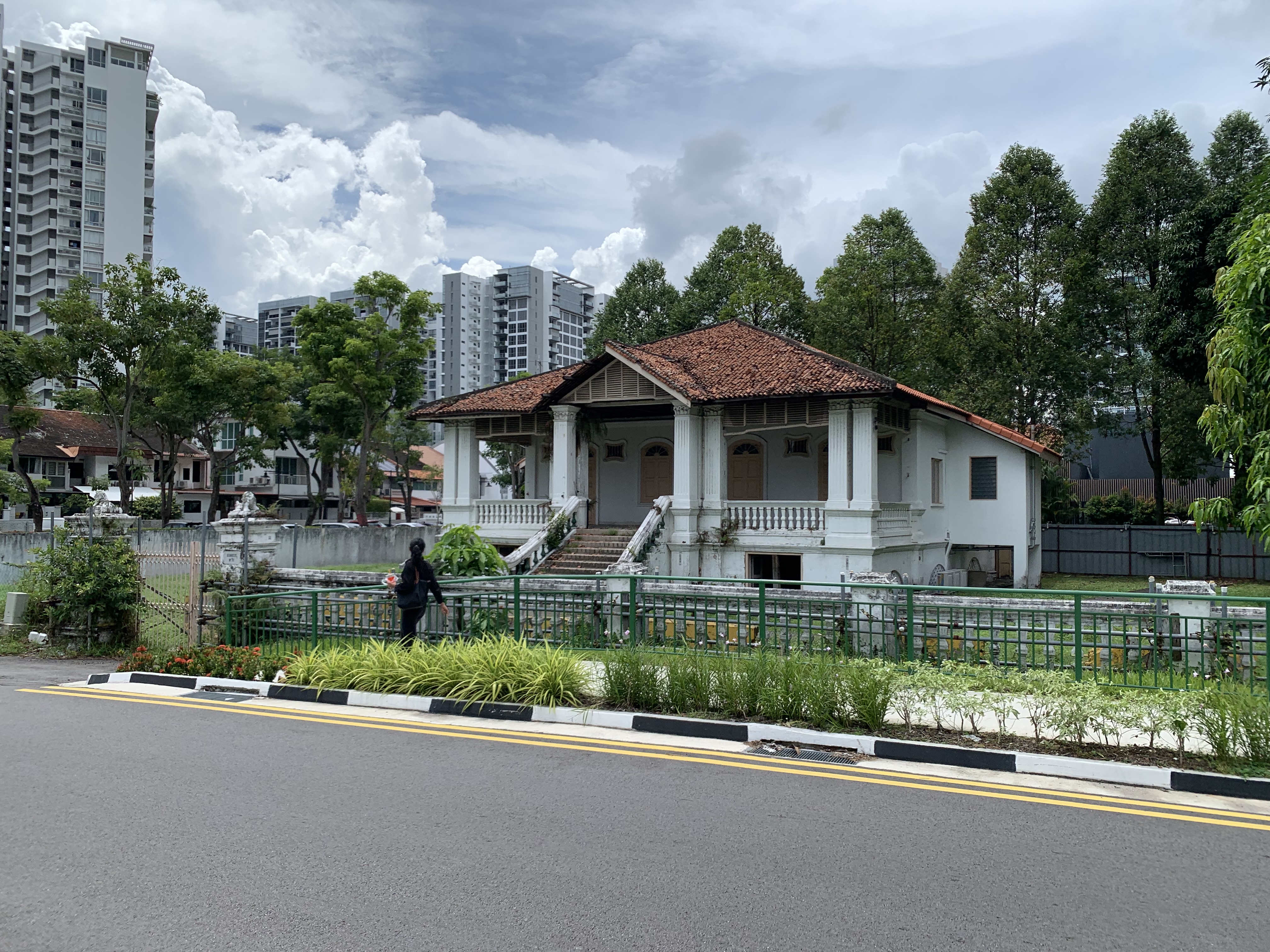 A large private bungalow in Singapore.
