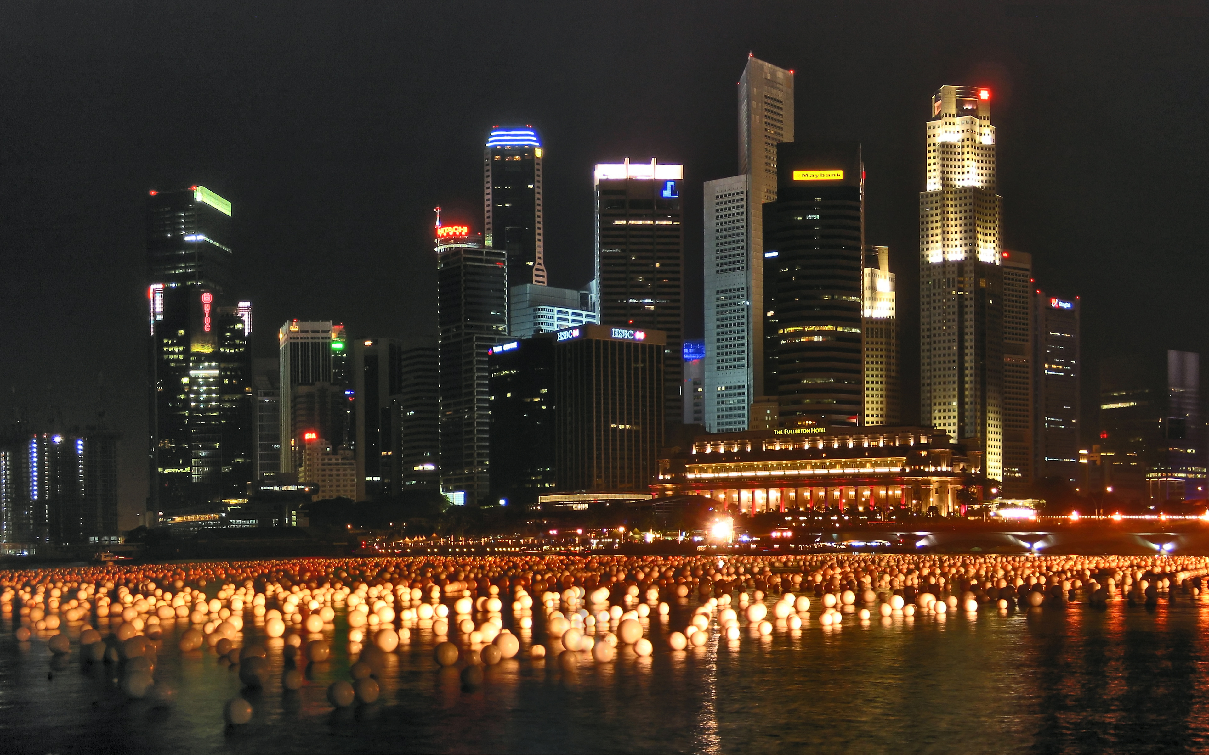 Grade A office towers at Raffles Place, Singapore CBD.