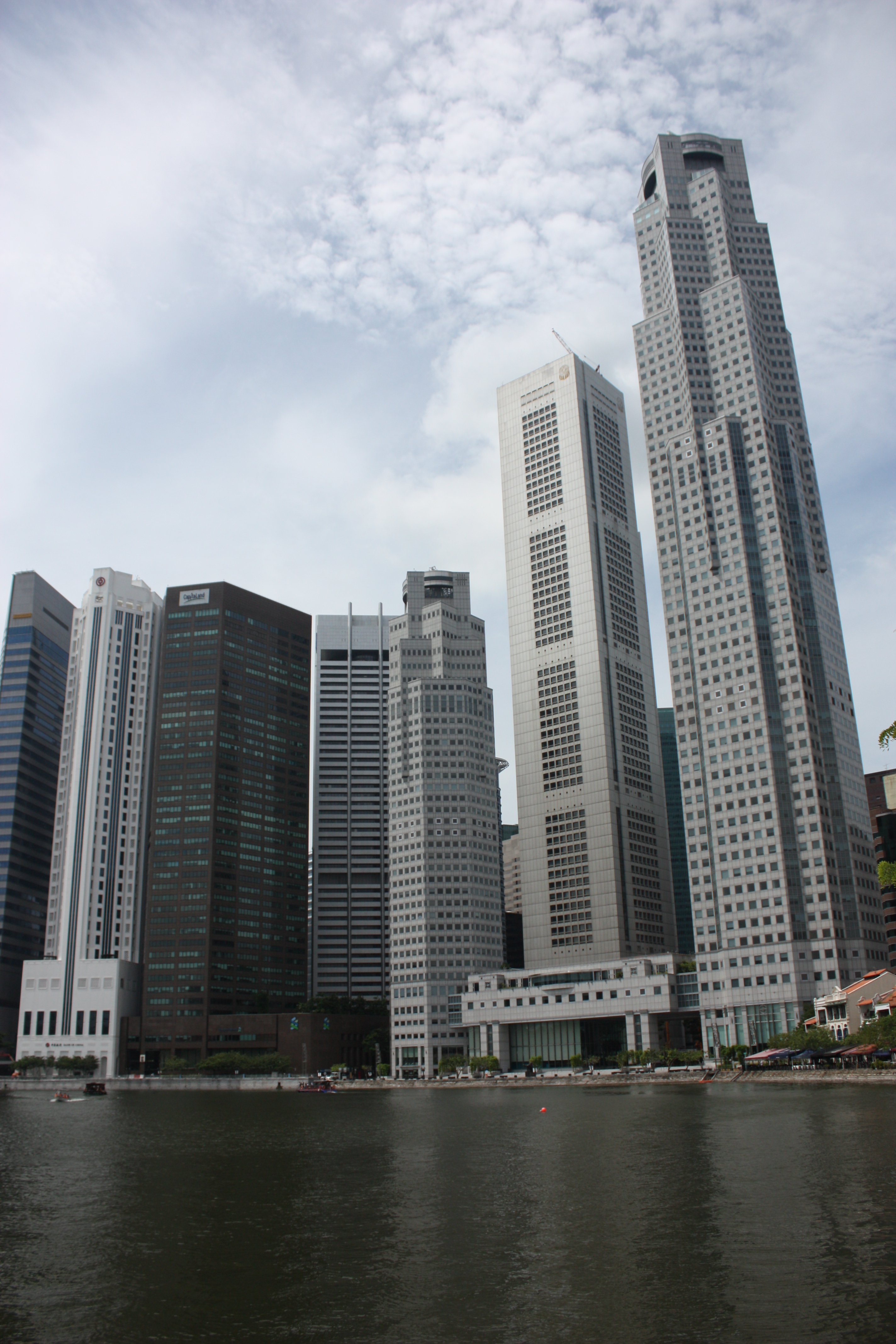 The Singapore central business district skyline.