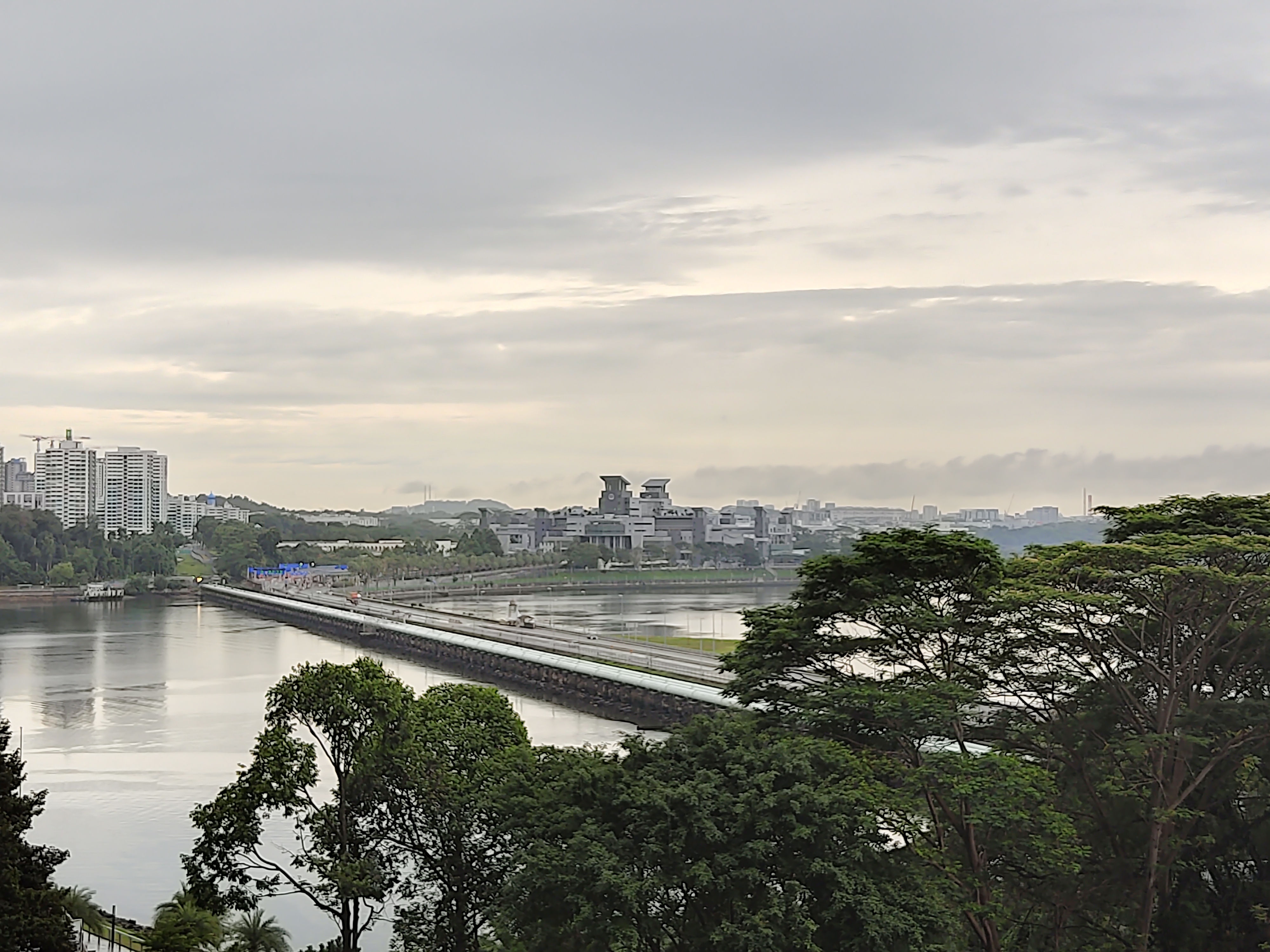 The Johor-Singapore Causeway linking Johor Bahru and Singapore.